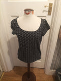 Ladies George Size 16 Polkadot Sleeveless Tshirt