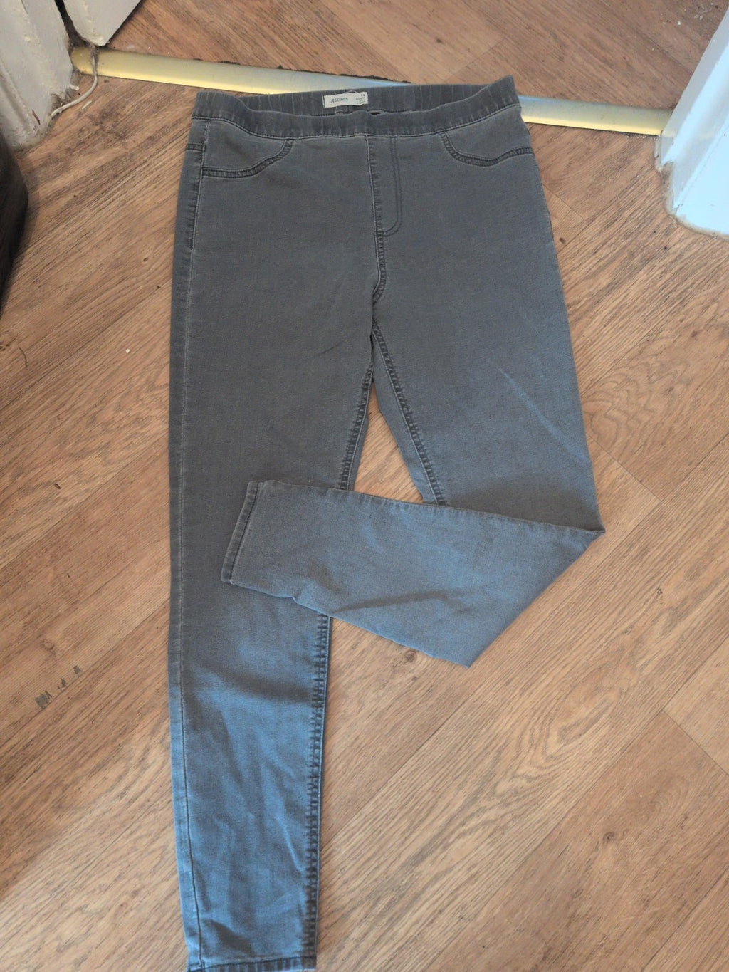 Ladies M&S Size 14 Regular Grey Jegging