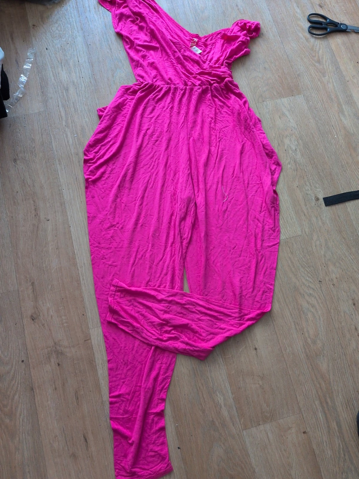 Ladies Proyocatue Size 8 Hot Pink Sleeveless Jumpsuit