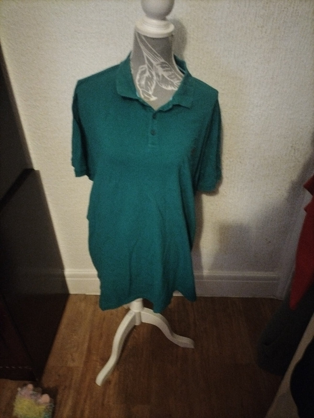 Mens Easy 3xl Slim Fit Green Polo