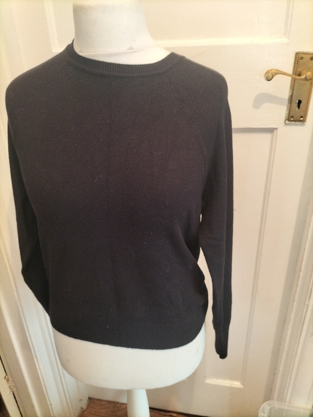 Tu 12 Black Crew Neck Pullover Jumper