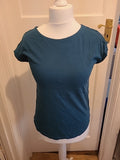 Ladies Next Size XS Teal Cap Sleeved Tshirt