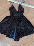 Silence Noise Black Small Velvet Style Top Strappy