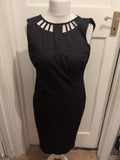 Ladies George Size 12 Black Sleeveless Long Length Dress