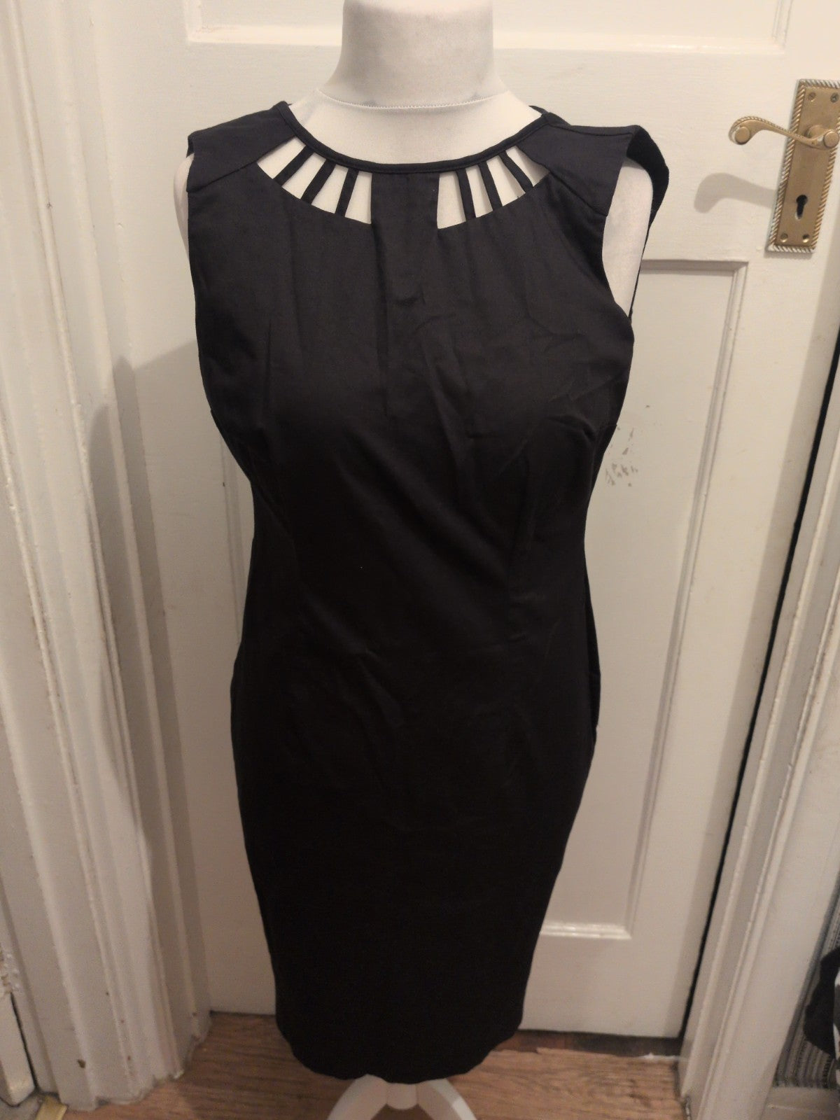 Ladies George Size 12 Black Sleeveless Long Length Dress