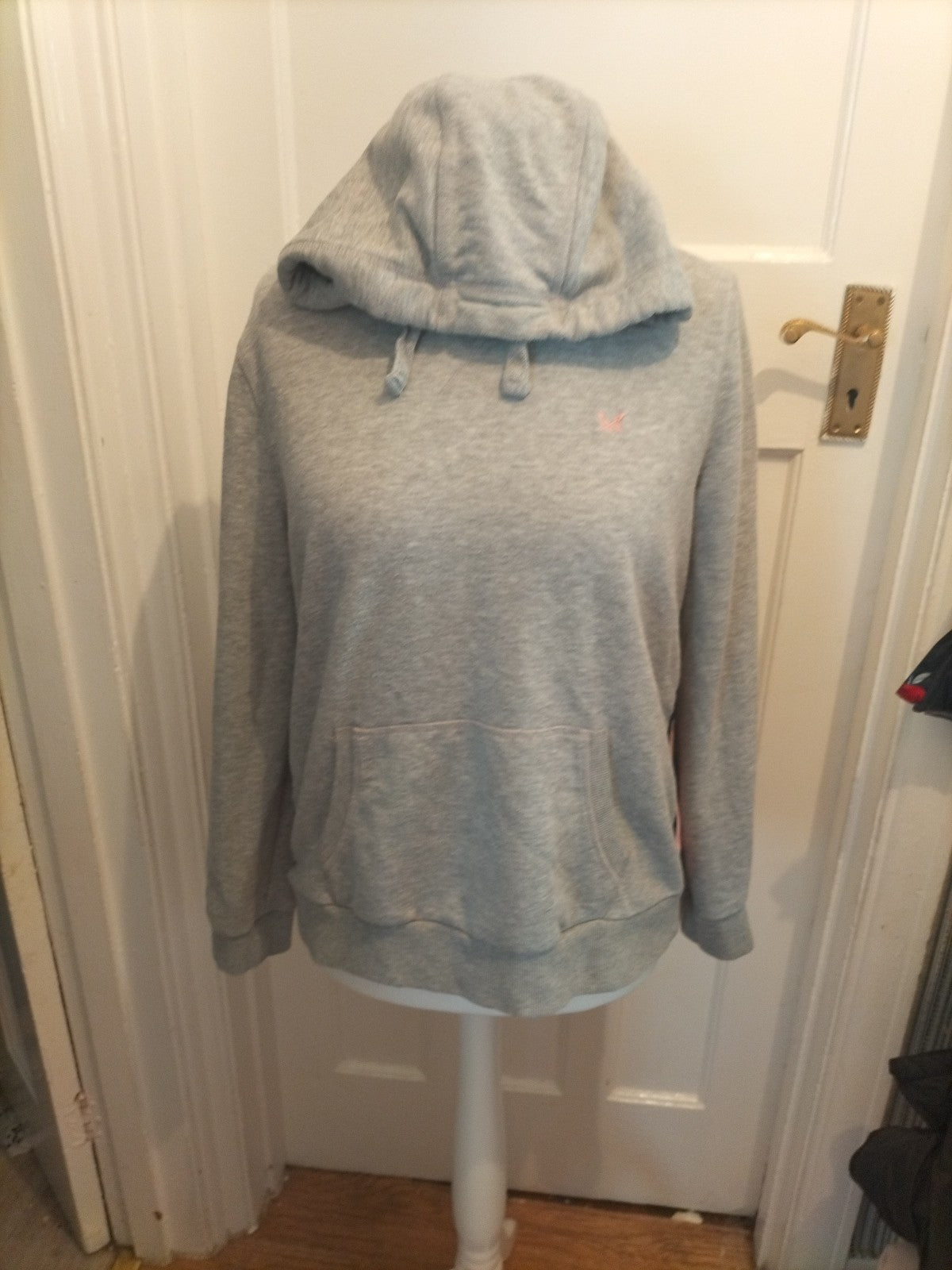 Ladies Crew Clothing Size Large Grey Pullover Hoodie