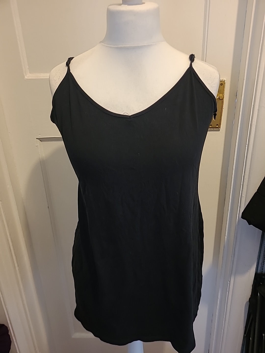 Ladies Primark Size 18-20 Black Sleeveless Cami