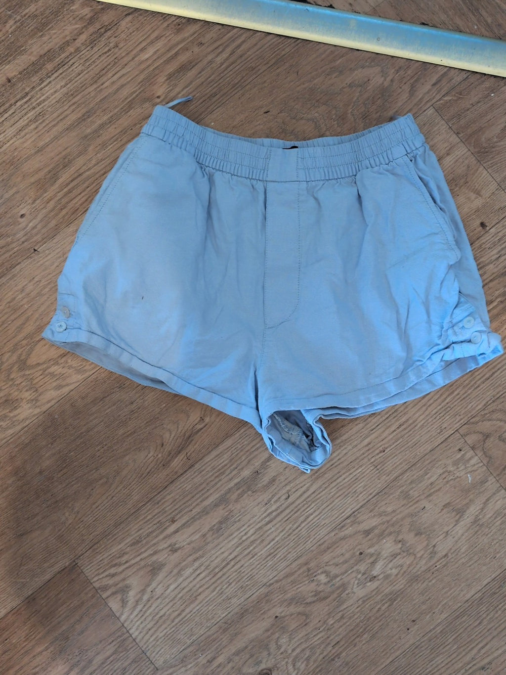 Zara Small Pale Blue Elasticated Shorts