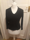 Ladies Talbots Size Medium Black Long Sleeved Top