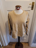 Ladies Alig/e size medium beige long sleeved pullover jumper