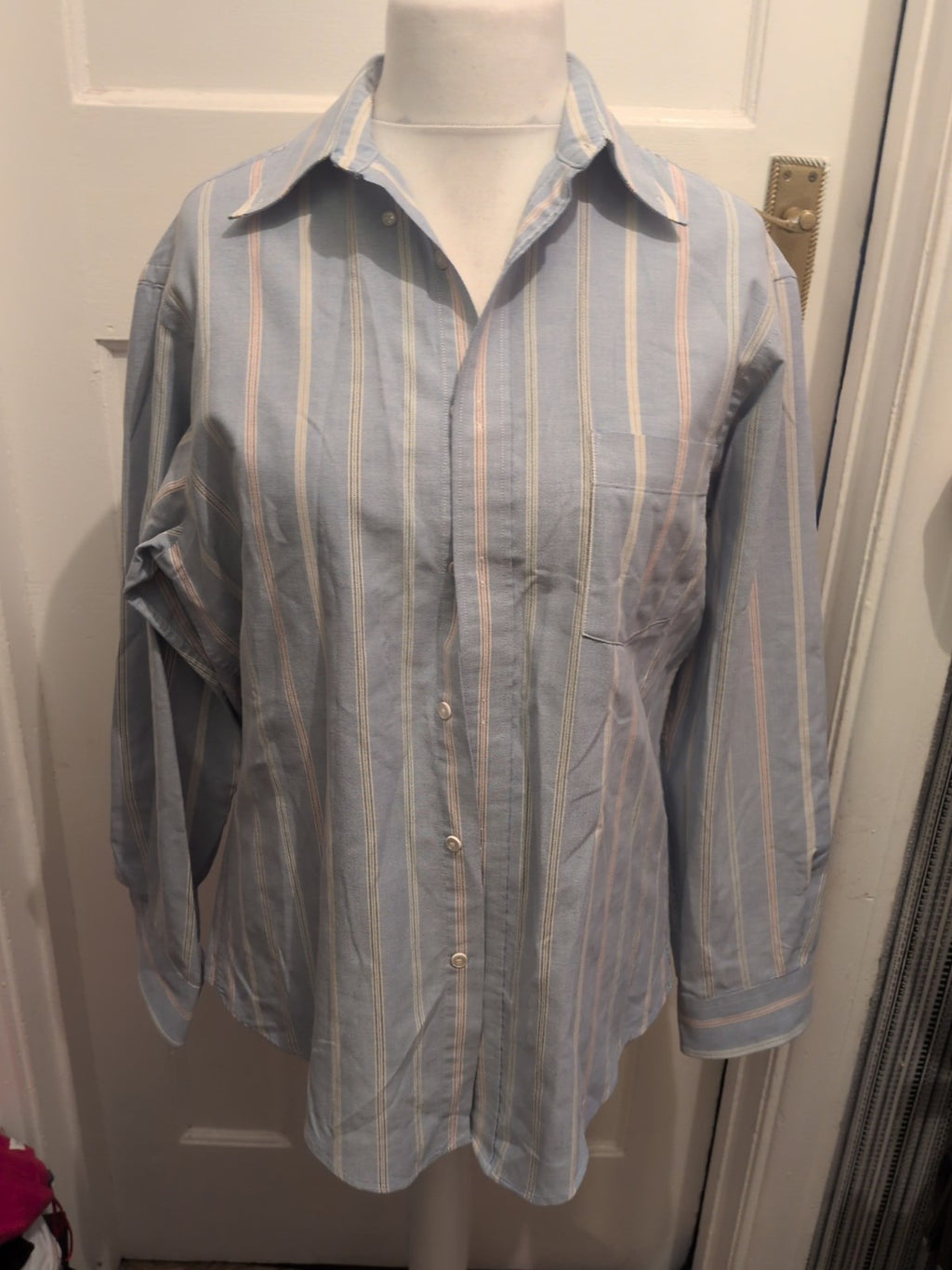 Enro 16 Blue Stripe Long Sleeve Shirt