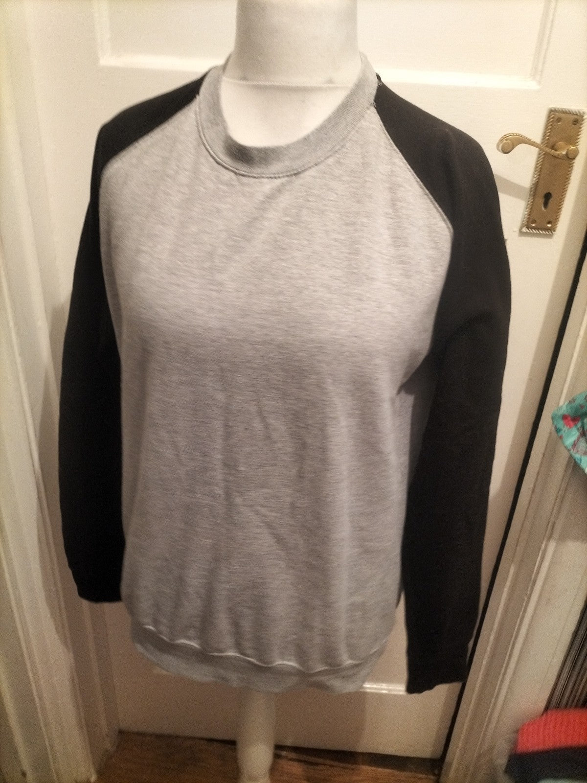AWDIS Small Grey And Black Pullover Jumper