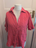 Primark Small Cerise Short Sleeve Blouse