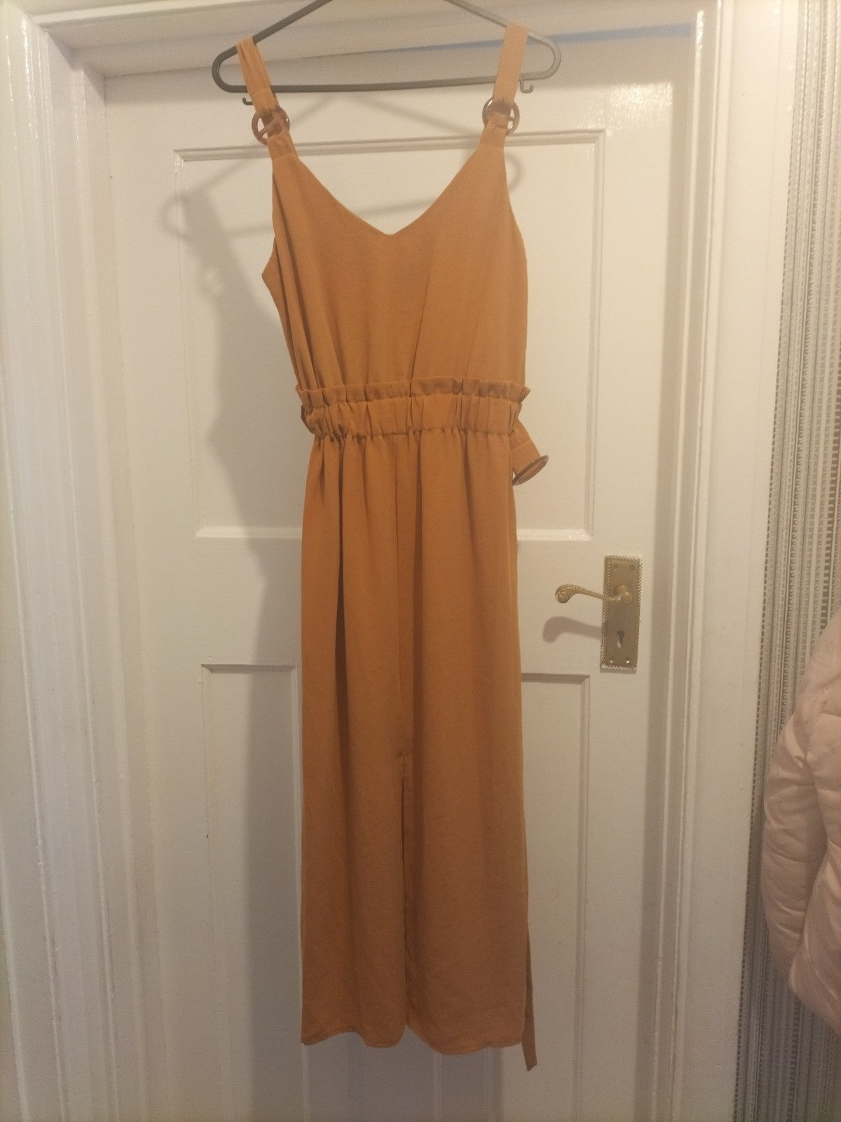 Brand New Ladies Size 4 Tobacco Coloured Sleeveless Dress