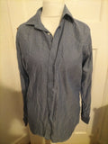 Mens Marks And Spencer Luxury Size 15.5" Navy Dotted Two Fold Cotton Long...
