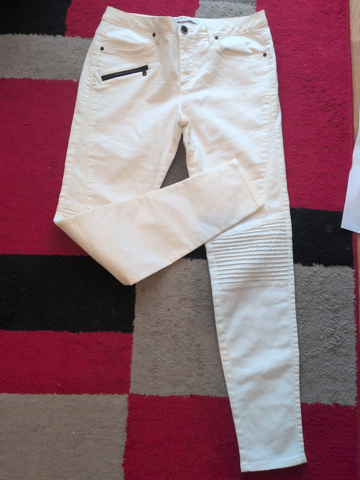 Ladies Zara Basic Denim Size 10 White Jeans