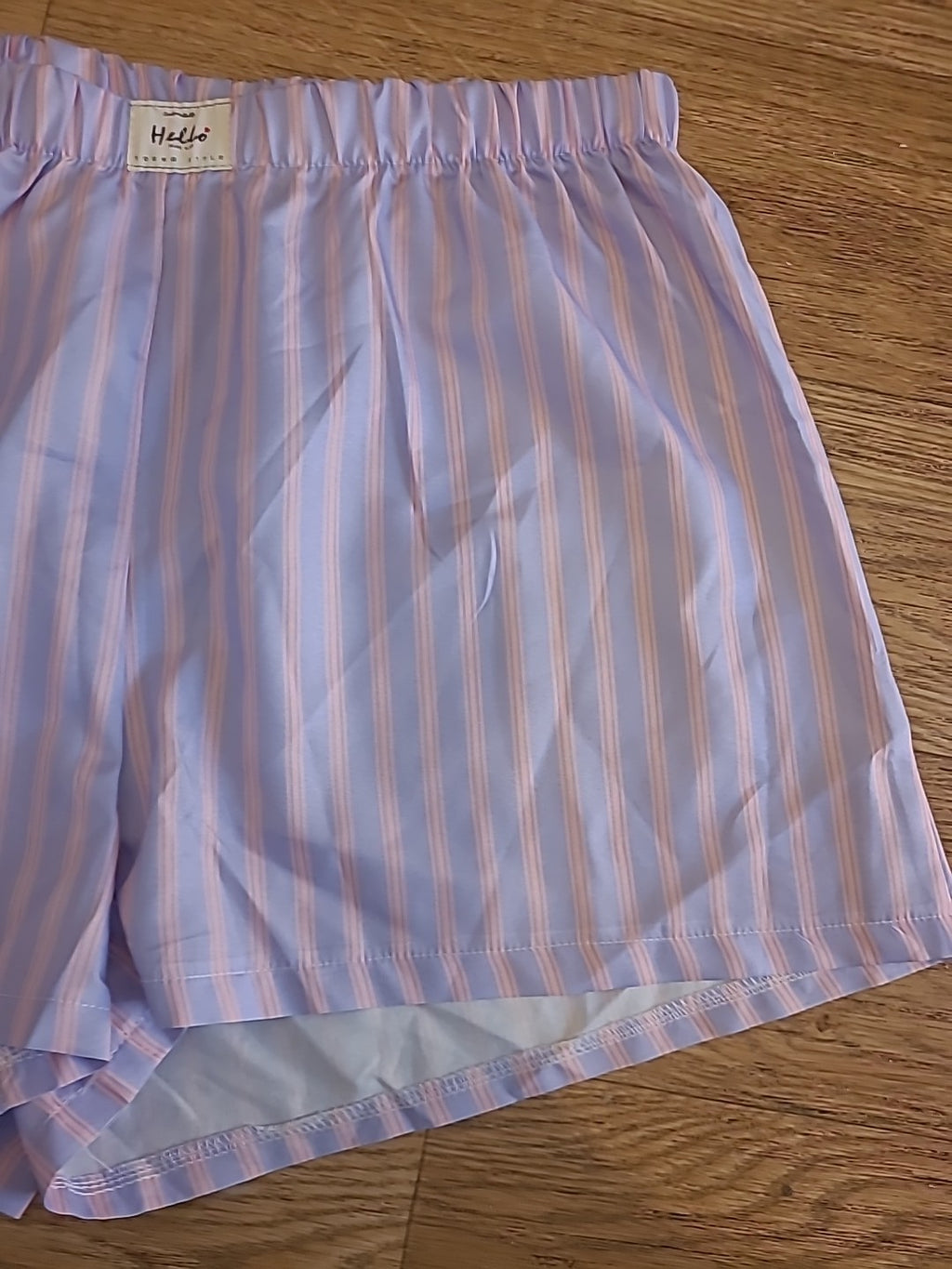 Ladies Hello Size XL Purple And Pink Elasticated Shorts