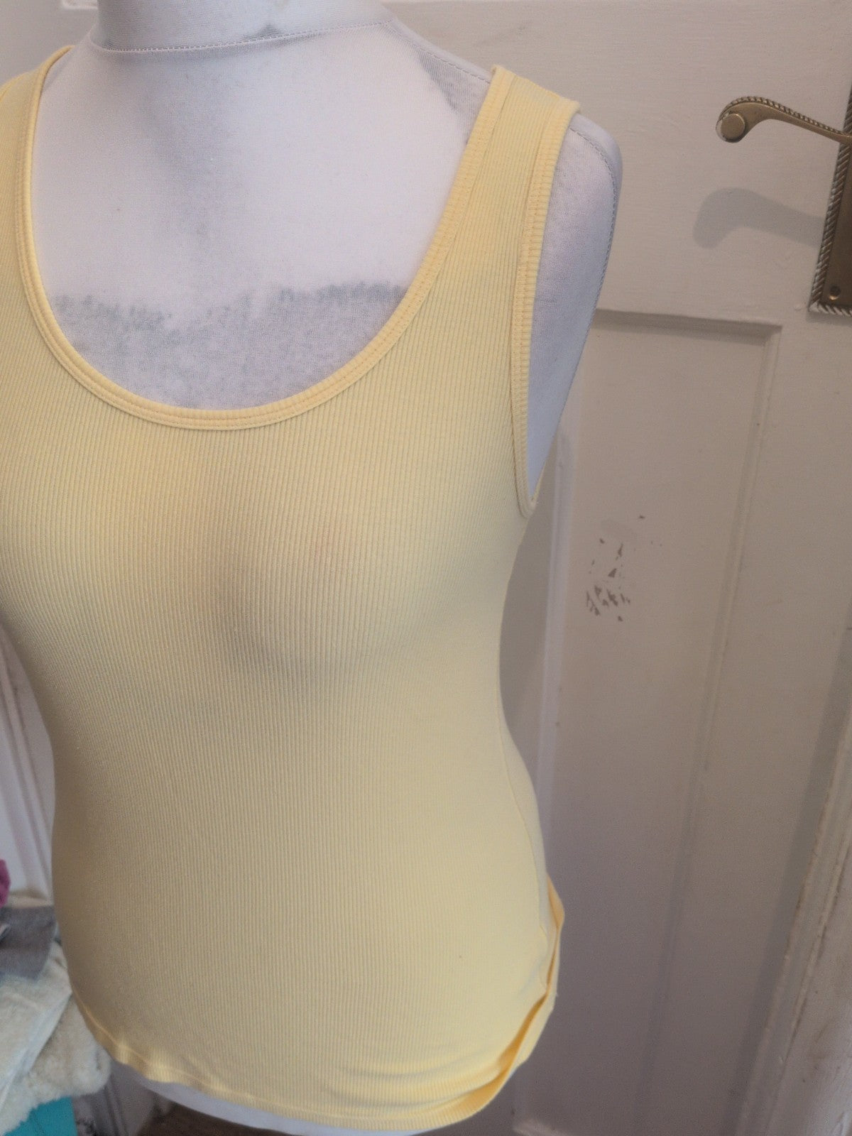 Marks And Spencers 14 Yellow Vest Tank Top