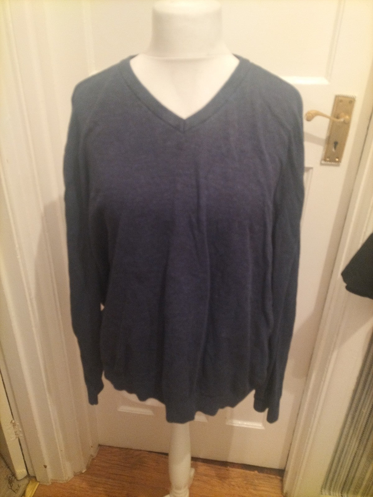 Mens Tu Size 3XL Navy Long Sleeved Pure Cotton Jumper Pullover