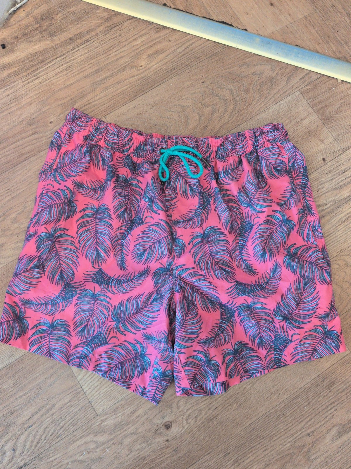 Easy M Pink Hawaii Style Elasticated Swim Shorts