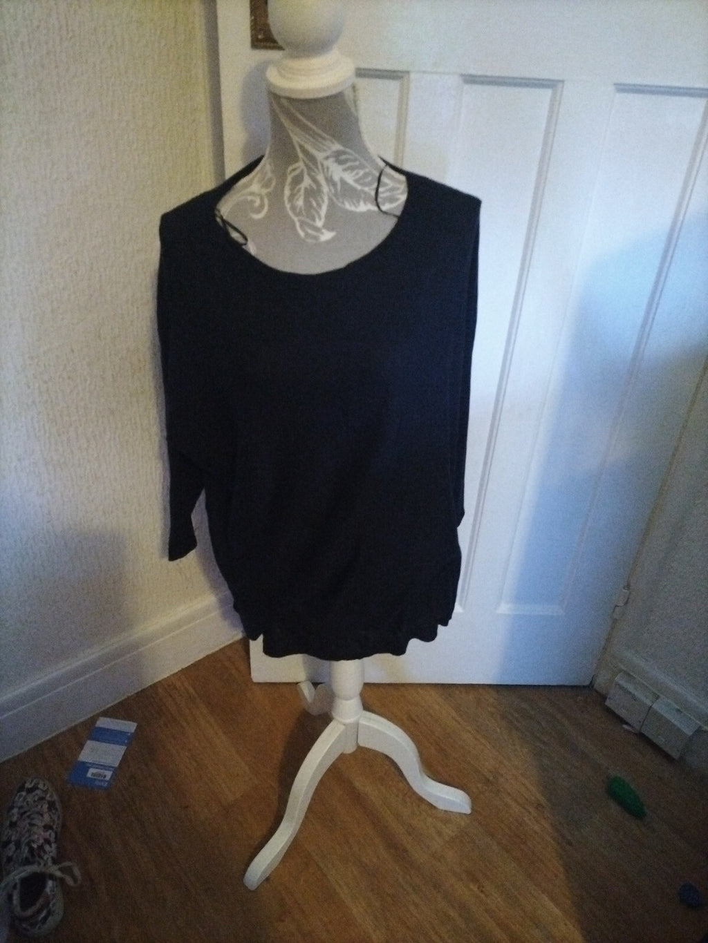Ladies H&M  Size Small Black Short Sleeve Dress