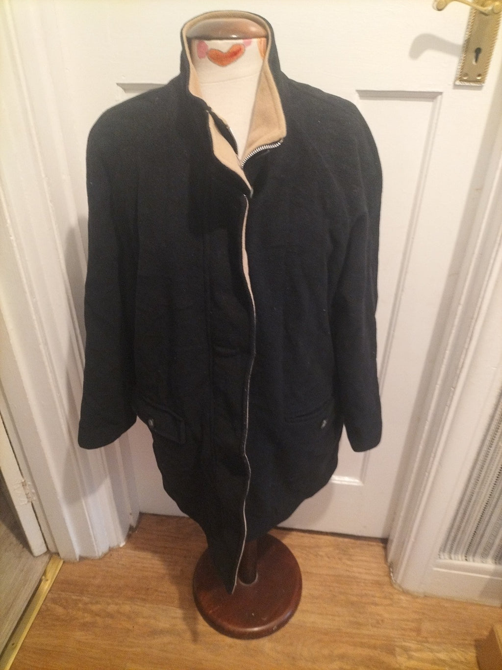 Ladies Miss Smith Size 14 Black Lined Coat