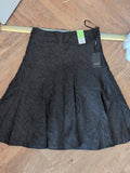 Brand New Papaya 12 Length 26" Charcoal Grey Fleck Flare Skirt