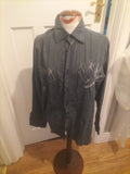 Mens Gotcha Size Large Navy/White Shirt