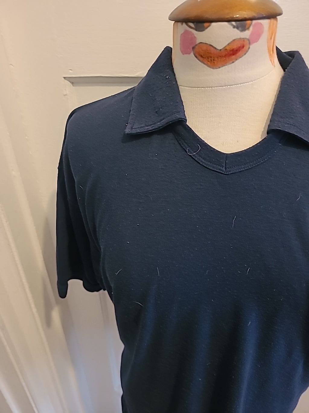 Mens Brutus Size Large Navy Short Sleeved Polo Shirt
