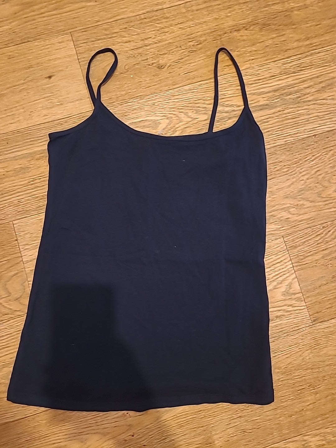Ladies Next Size 6 Navy Thin Strap Vest Top