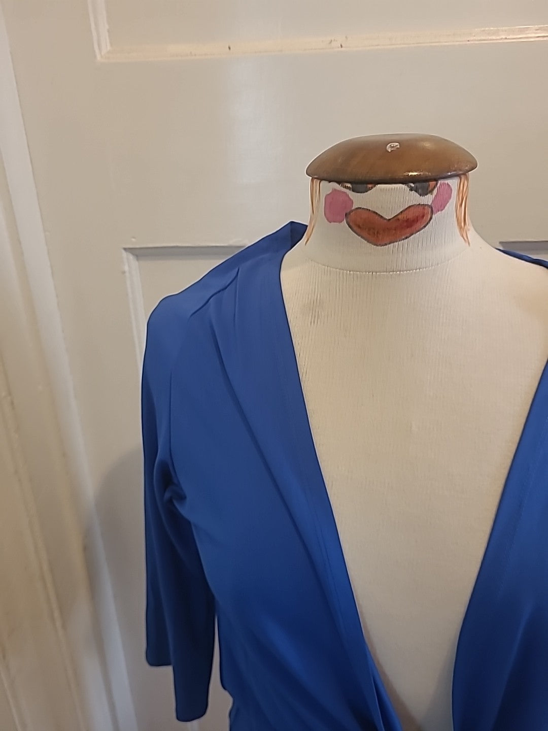 Ladies Sally Allen Free Size Blue Long Sleeved Blouse