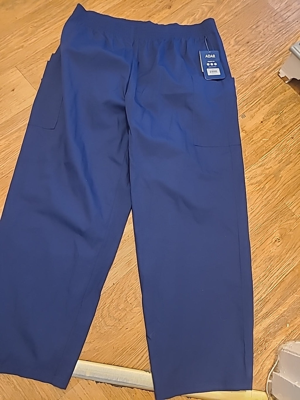 Mens Adar Sise 3XL Navy Classic Fit Trousers Elasticated