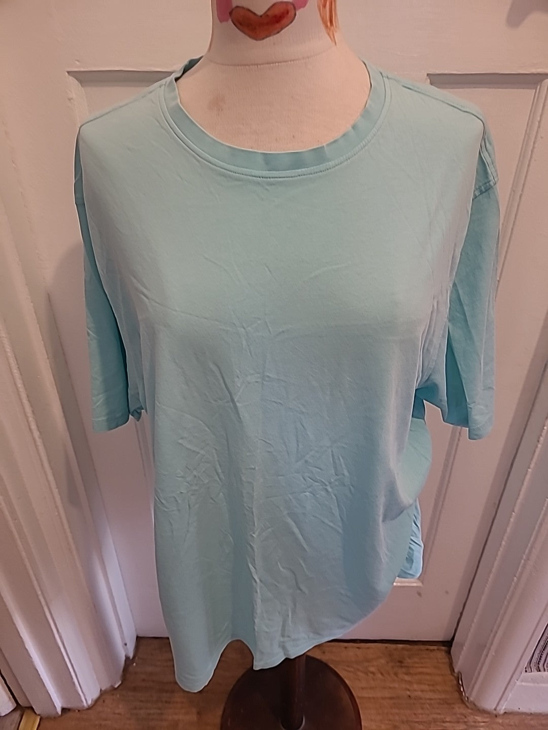 Mens Marks And Spencer Size 2xl Turquoise Short Sleeved Tshirt
