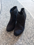 Ladies Black Sparkly Anjle Boots Size 36 Free Delivery