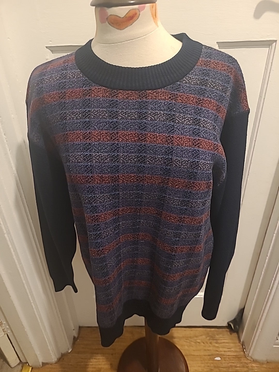 Mens Todd Baxter Size Large Multi Long Sleeved Pullover Jumper