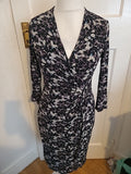 Ladies Adini Size XS Multicoloured Fleck V Neck Long Sleeved Dress