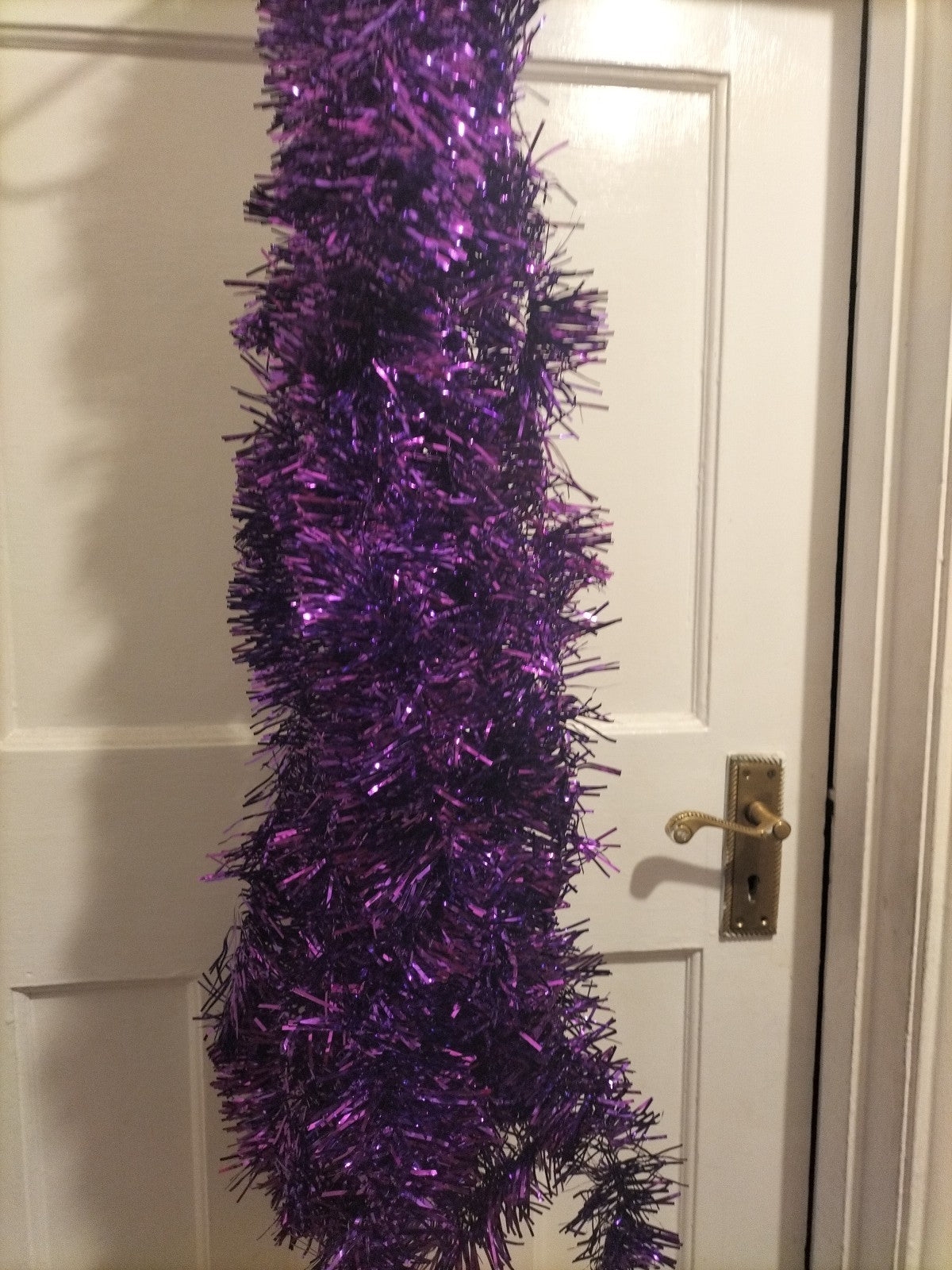 Brand new Purple 2M Christmas decoration Tinsel