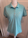 Ladies LeMieux Size Large Blue Short Sleeve Polo Shirt