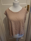 Ladies All Saints Size Large Blush Short Sleeved Tshirt