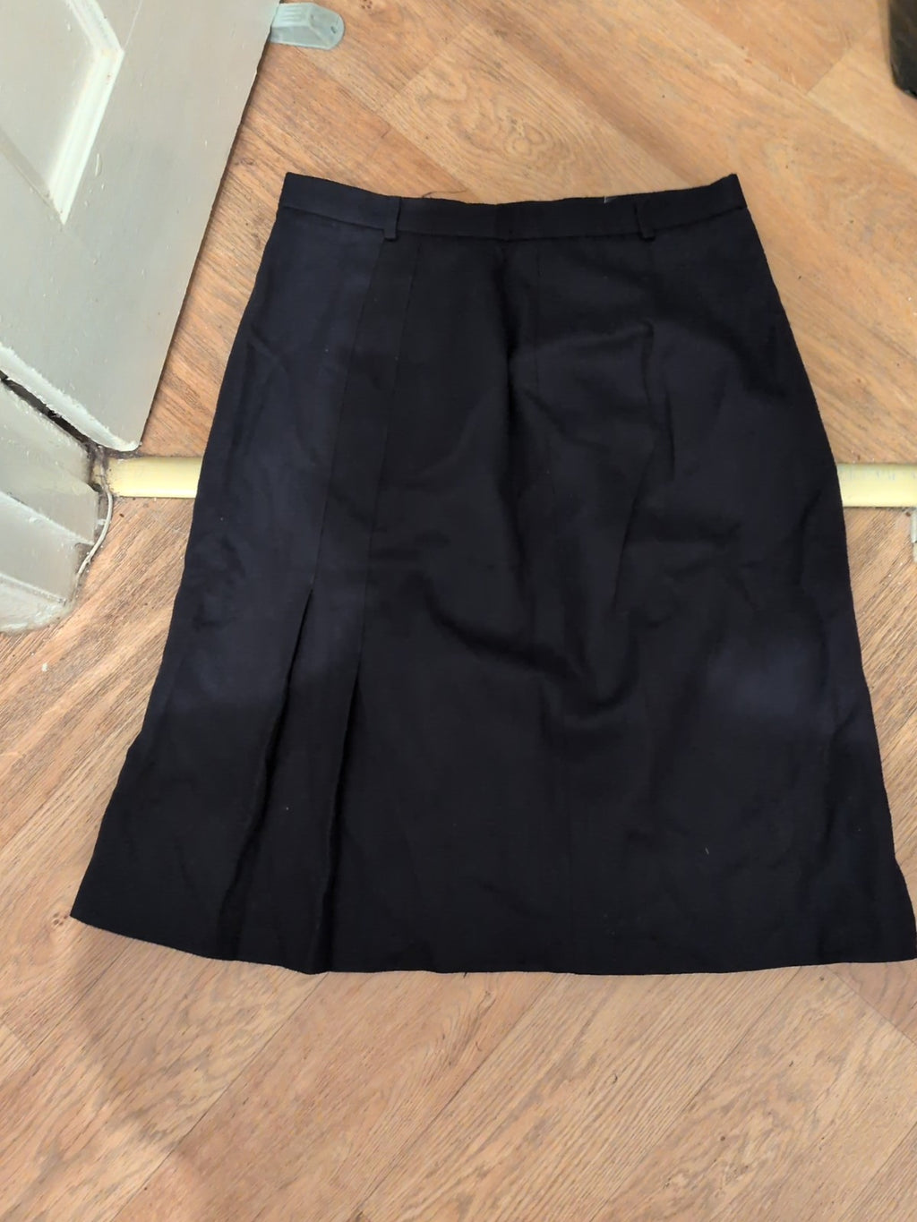 Edinburgh 20 Navy Lined Skirt Midi