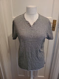 Mens Atlantic Bay Size Large Grey Short Sleeved Tshirt