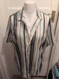 Mens Autograph Size L Multi Stripe Long Sleeved Shirt