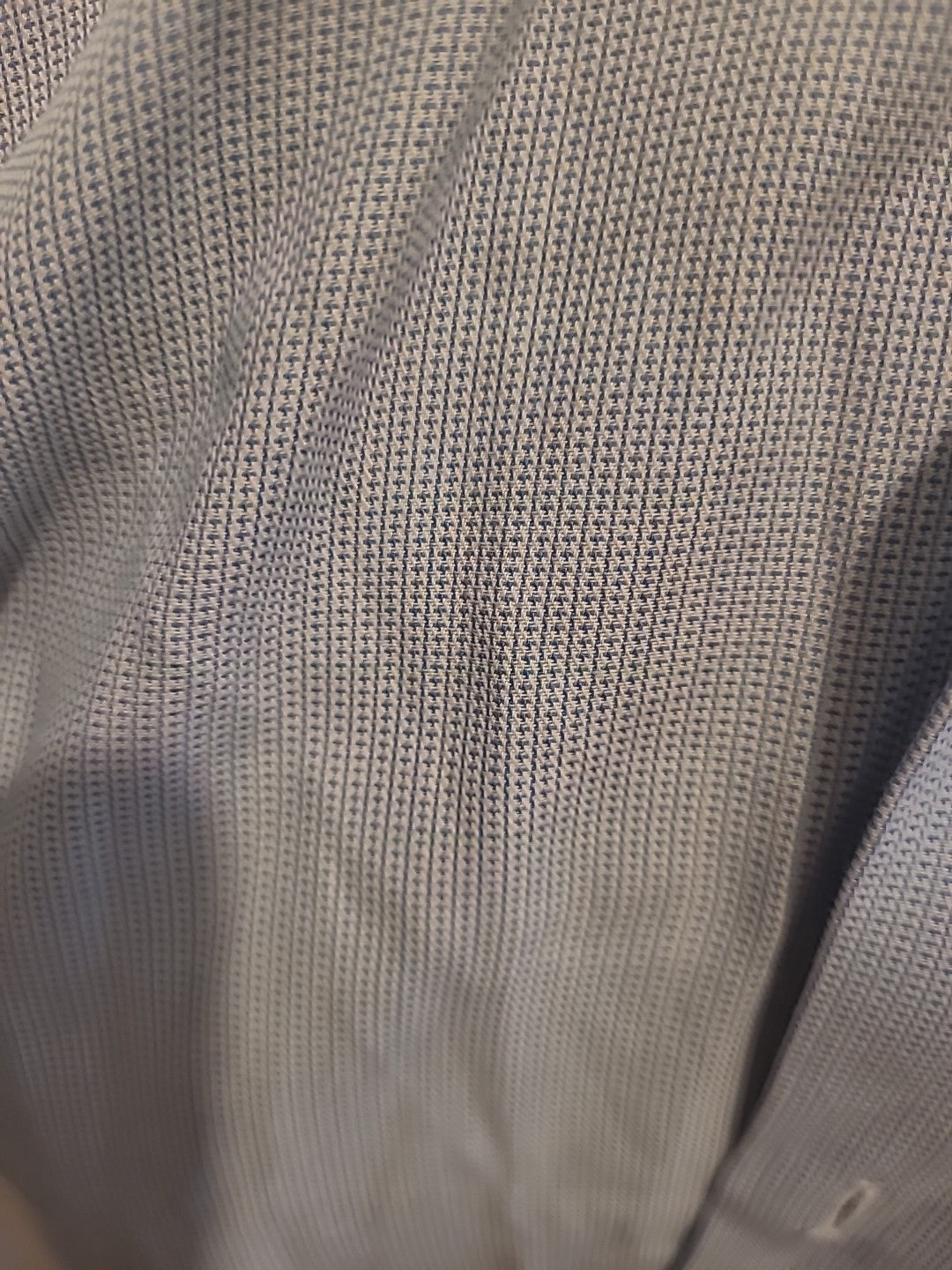 Mens Next Size 15" Pale Blue Detailed Slim Fit Long Sleeved Shirt