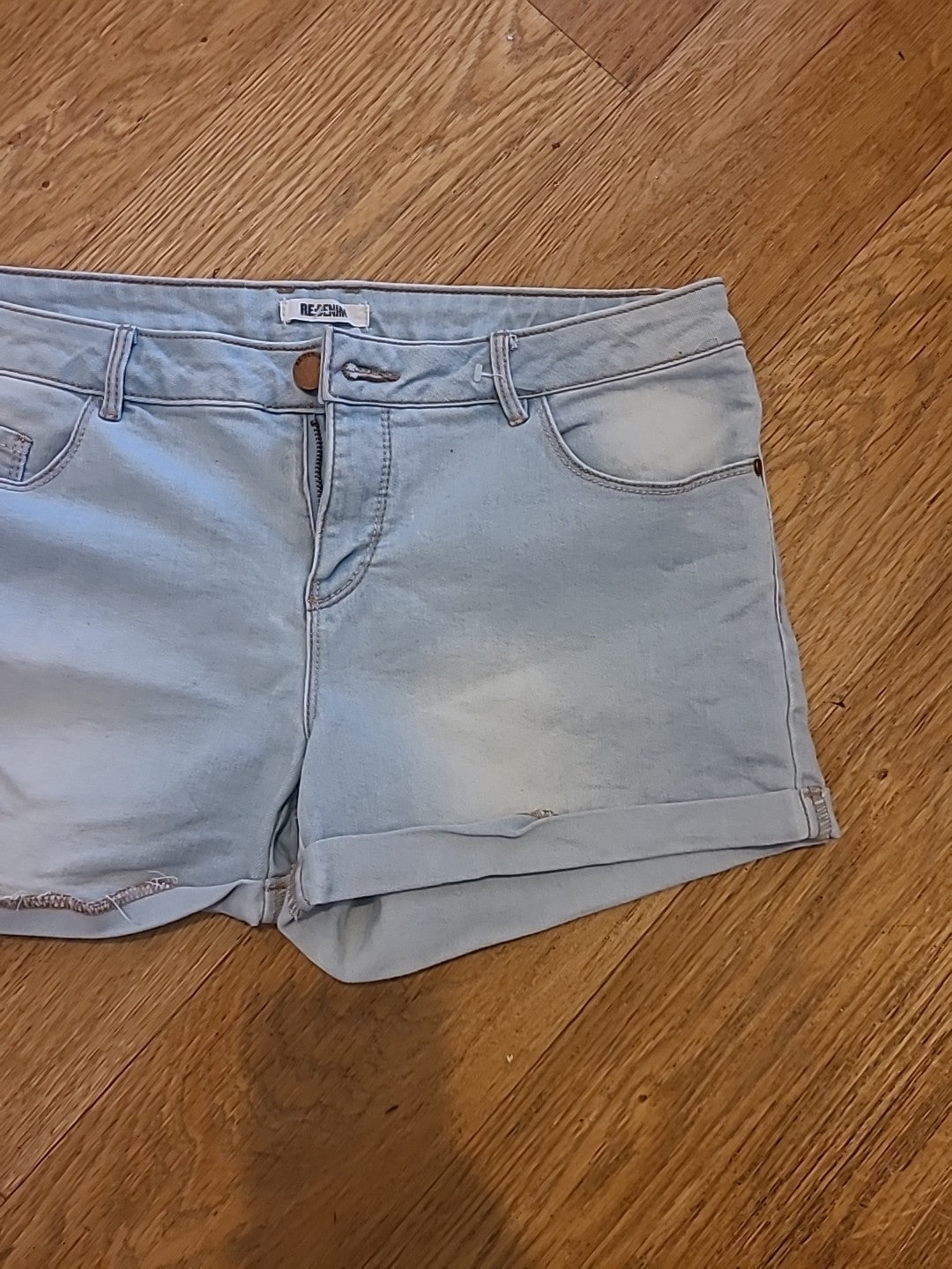 Ladies Re:Denim Size 12 Grey Hotpants