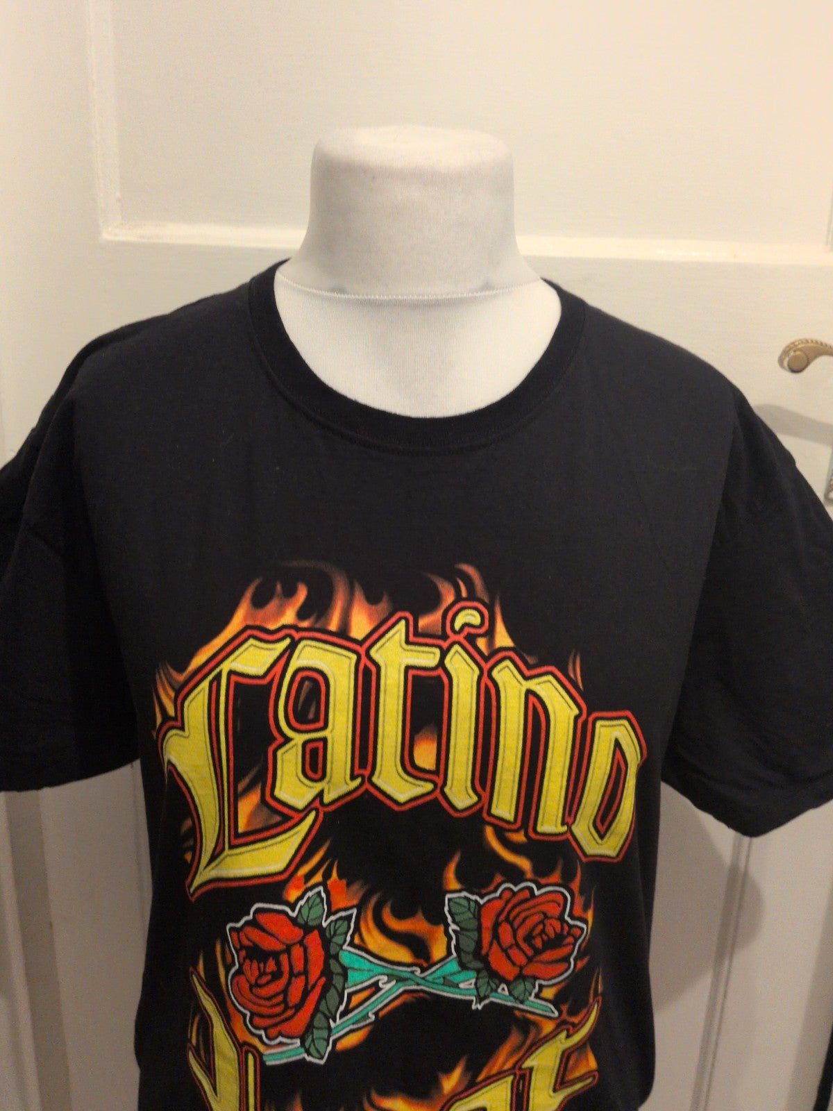 WWE Large Black With Print Short Sleeve T-shirt