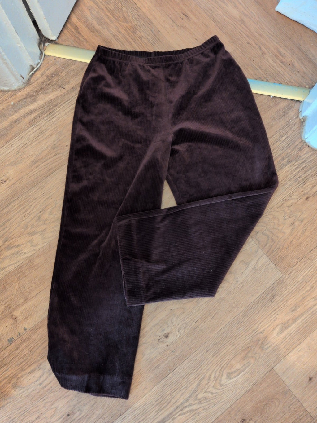 Damart 14 Chocolate Brown Elasticated Trousers