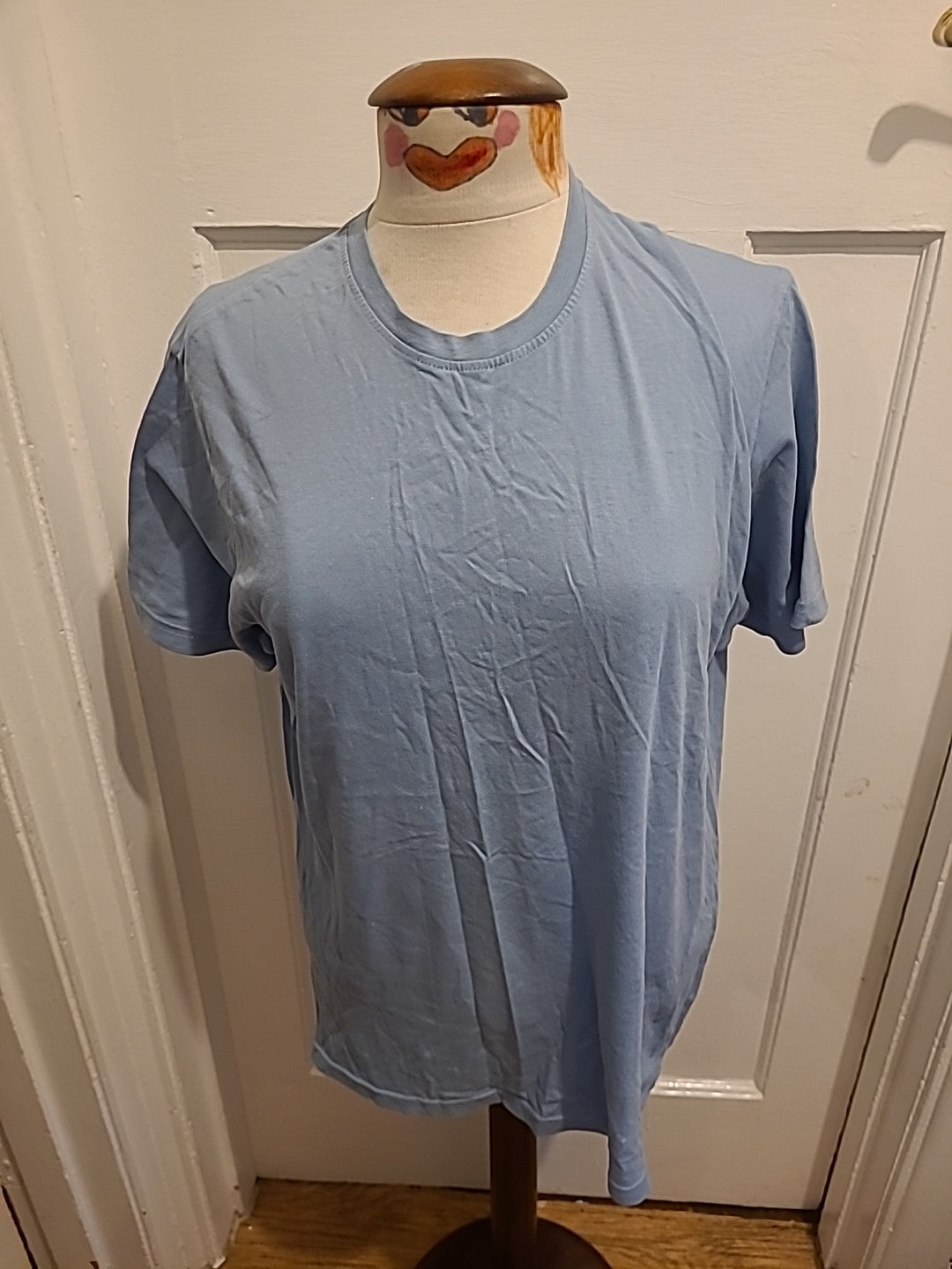 Mens Tu Size Small Blue 100% Cotton Tshirt