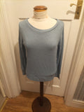 Ladies Lounge Edit Size 8 Blue Long Sleeved Blouse