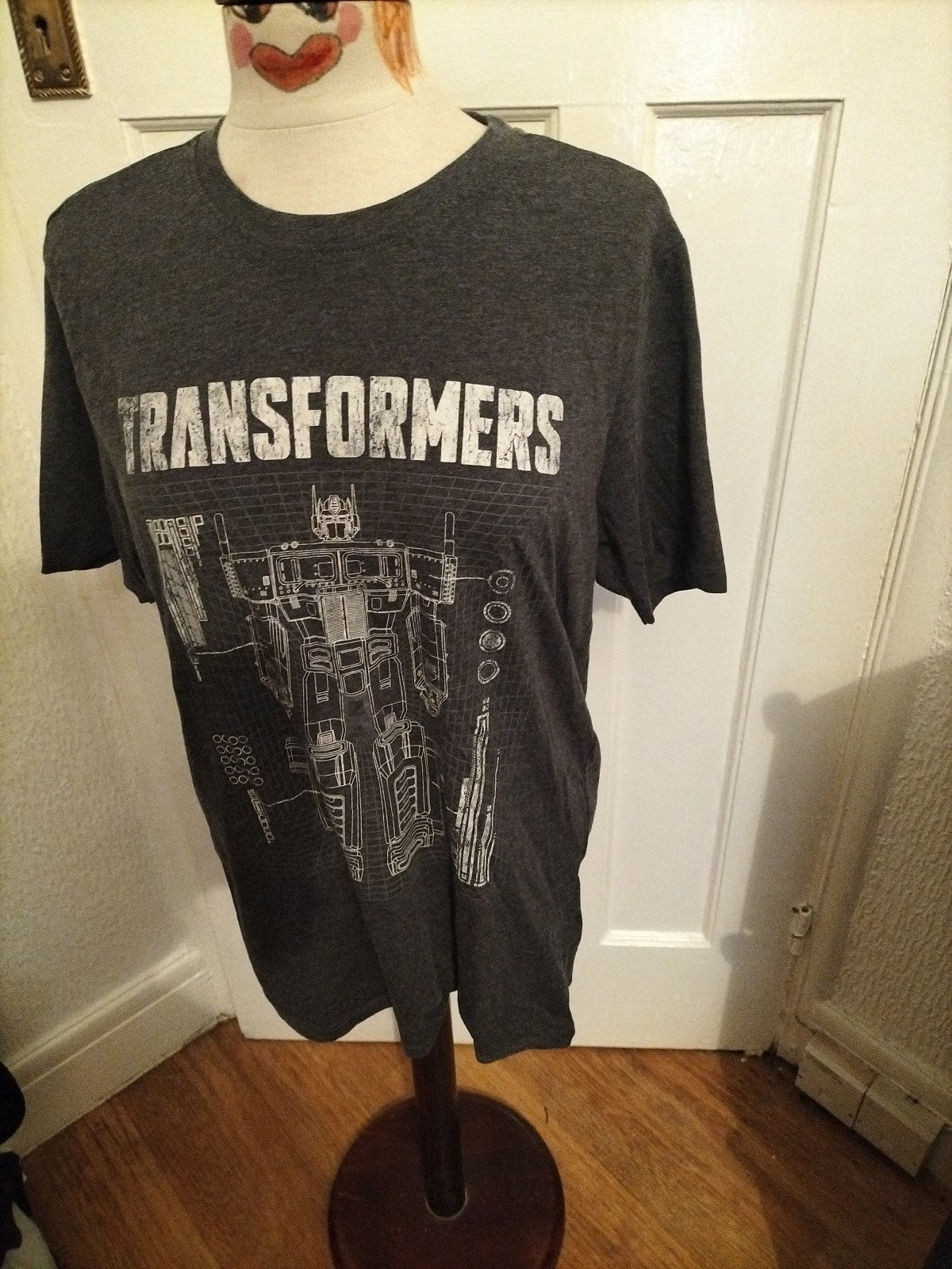 Mens Transformers Size Small Grey Short Sleeved Tshirt