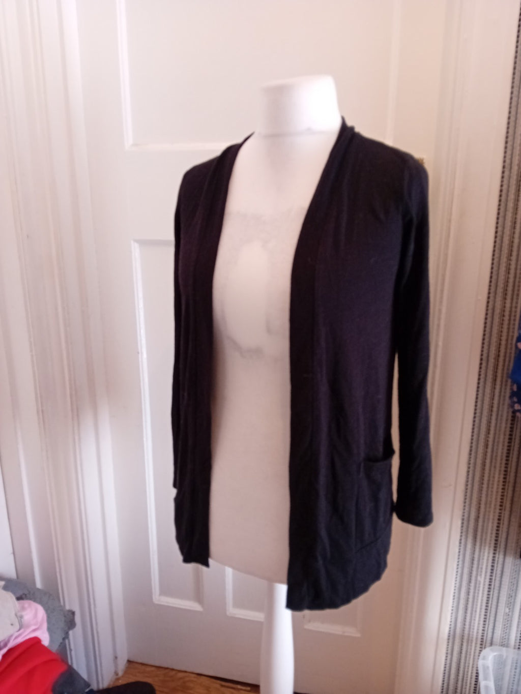 Papaya 10 Black Open Blouse/Cardigan